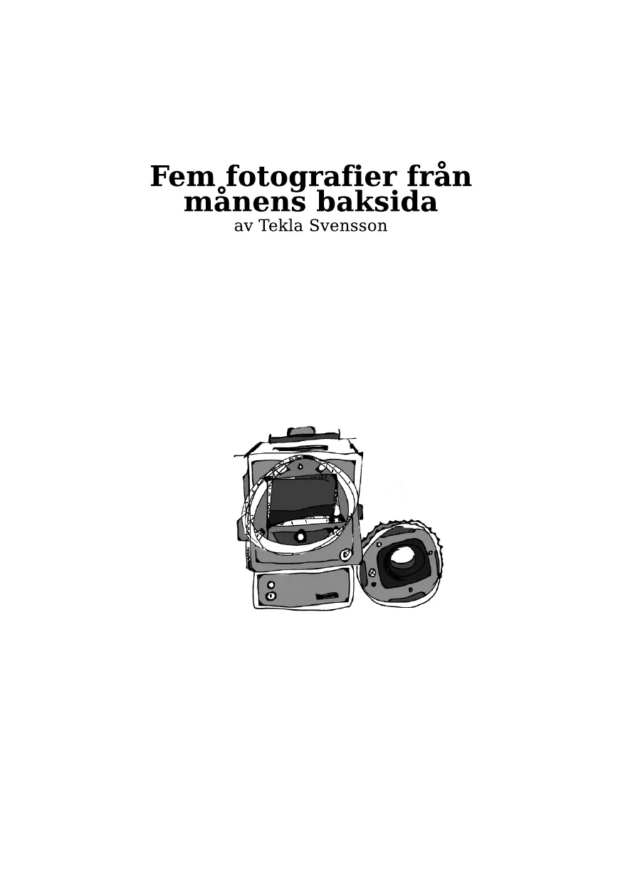 Omslag till Fem fotografier från månens baksida