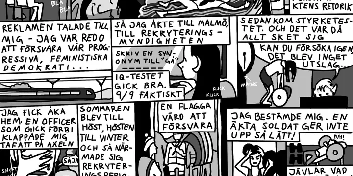 Omslagsbild till Hallå Försvarsmakten